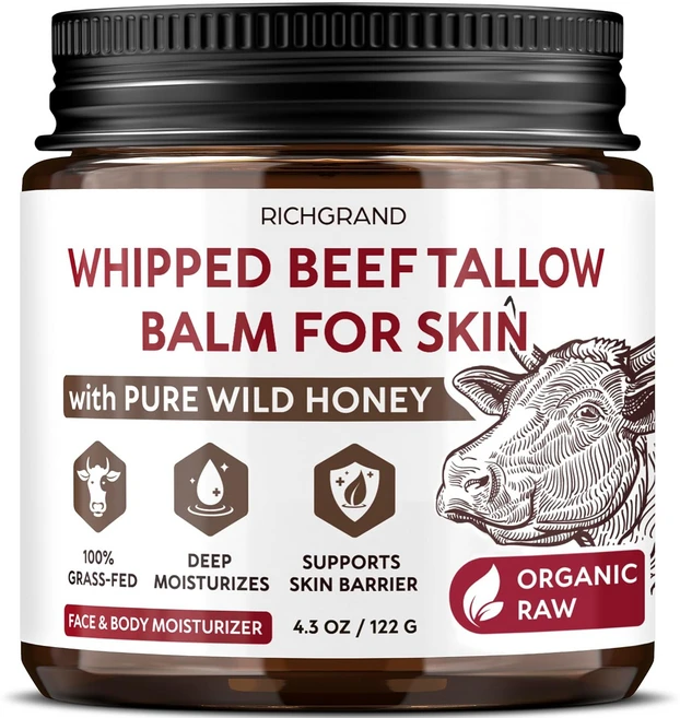비프 탈로 밤 텔로우 허니 보습 밤 건성피부 민감성피부 Tallow 122g, 1개 - 쿠팡