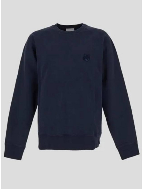 [메종키츠네] 라프리마 볼드 폭스 헤드 패치 오버사이즈 스웨 MM00304KM0001 P492