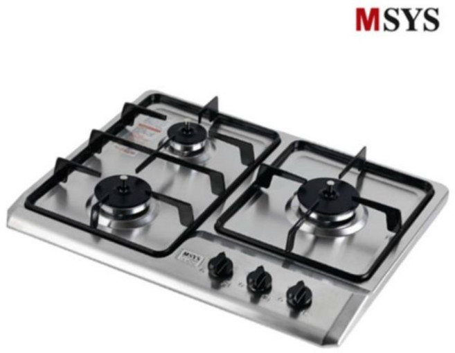 엠시스 CTB-MS363H 가스쿡탑 3구 빌트인 가스레인지 가정용 매립형, LNG