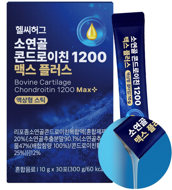런칭 리포좀 소연골 콘드로이친 1200 액상형 스틱 식약청 HACCP 인증, 1개, 30회분
