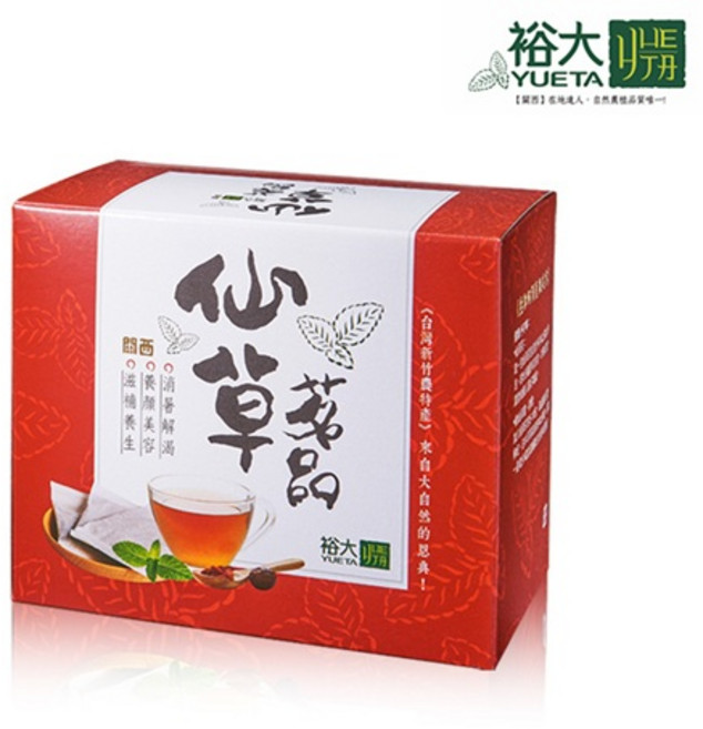 YUETA 裕大 關西仙草茗品茶包 (50包) - 可泡茶.煮湯.入菜料理, 250g, 1個, 1個裝