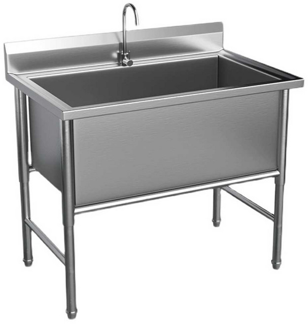 업소용 싱크대 스텐 수납형 업소용 개수대 조리대, 120-60-80 깊이30 (201 재질)