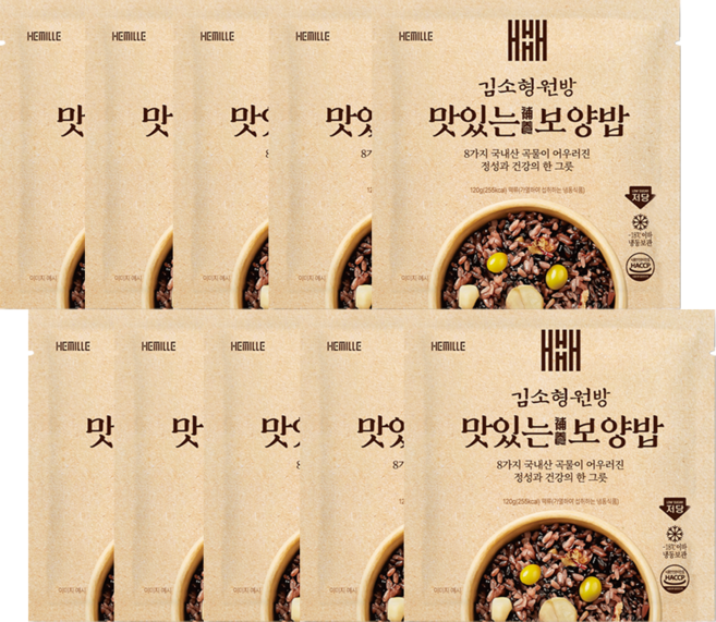 김소형 원방 본초 달인 밥물로 지은 저당 보양밥, 10개, 120g