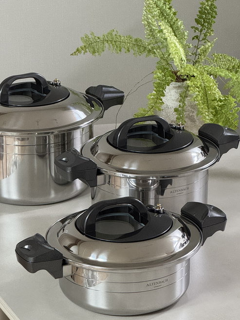 알텐바흐 멀티쿡 스텐냄비 스텐찜기 저압냄비 4L 7L 11L 중 택1, 1개, 스테인리스 멀티쿡
