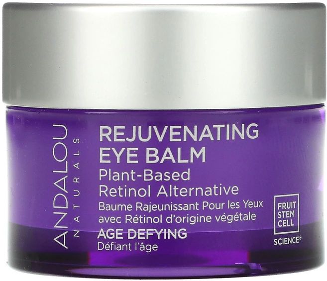 Andalou Naturals 리주브네이팅 아이 밤 식물성 레티놀 피부관리 13g(0.45oz) 2팩, 1개 - 쿠팡