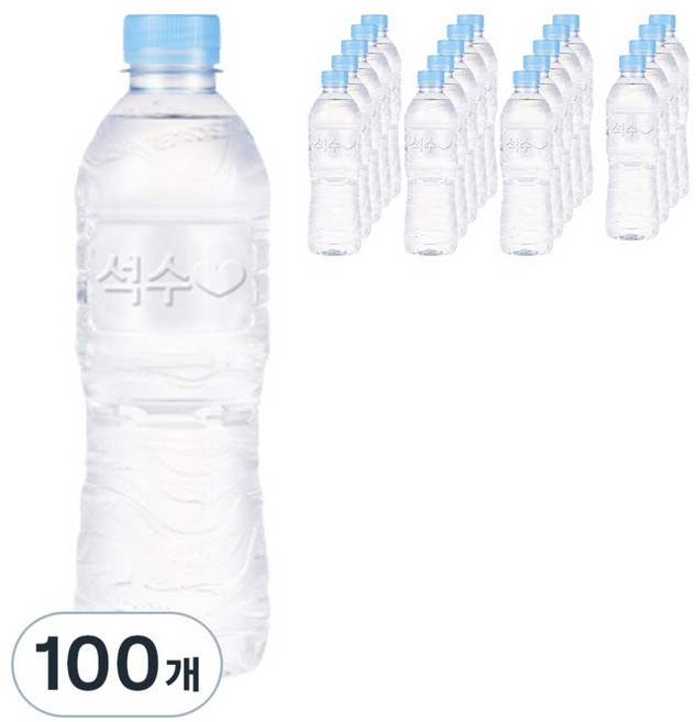 석수 무라벨, 500ml, 100개