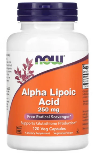 나우푸드 알파리포산 250mg 베지 캡슐 120정, 1개 - 쿠팡