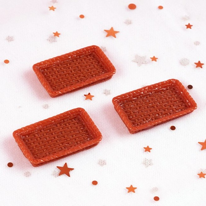 [이브닝메종] 미니어처 사각 바구니 파츠 1p, 사각바구니 rsB31