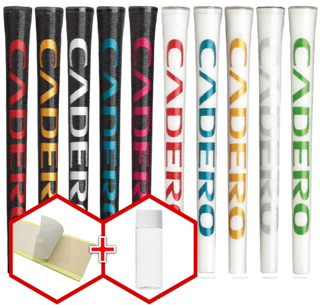 카데로그립 cadero 드라이버 우드 아이언 유틸리티 웨지 남성용 골프채그립 손잡이교체, 1개, 블랙블루