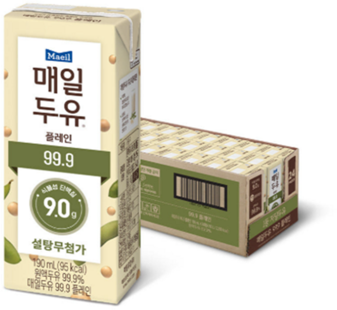 매일유업 매일두유 99.9 190ml 48팩, 48개