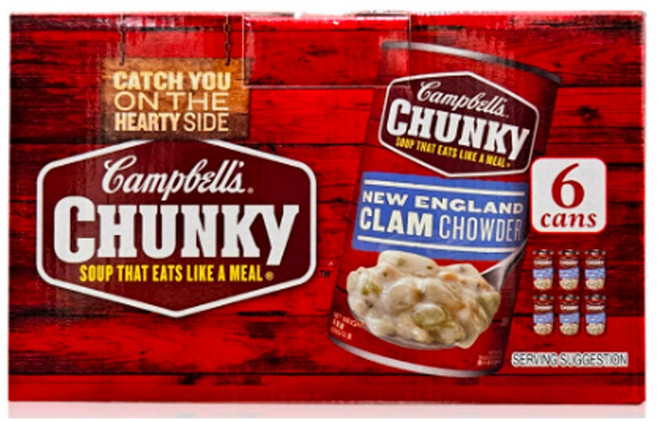 캠벨 청키 뉴잉글랜드 클램차우더 스프캔 505g 6개 코스트코 대용량 크림 조개 감자 크램차우더 수프