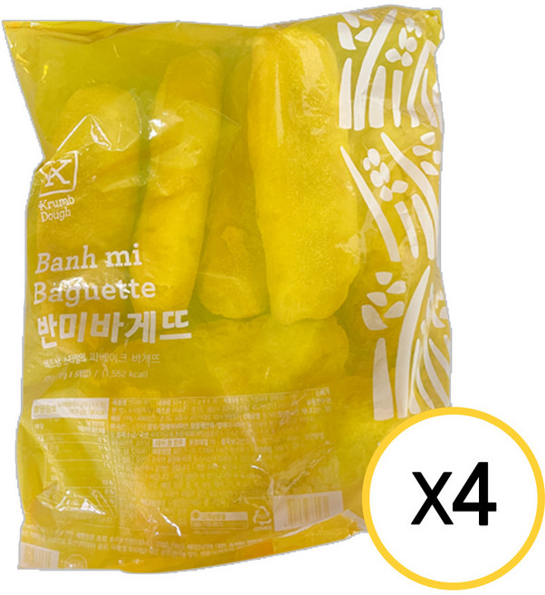 삼립 반미바게트(8입), 624g, 4개