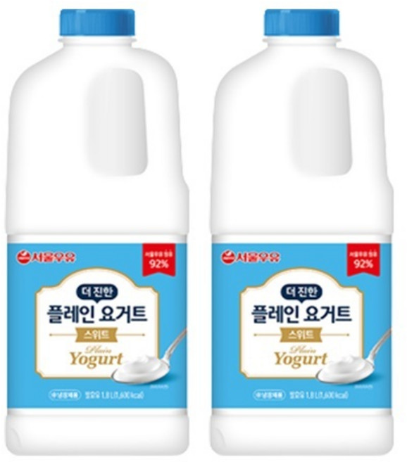 서울우유 플레인 요거트 스위트 1.8L x 4입