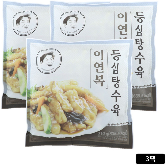 [홈쇼핑] 이연복 등심 탕수육 세트 (탕수육 1개 + 소스 1개), 3개, 310g