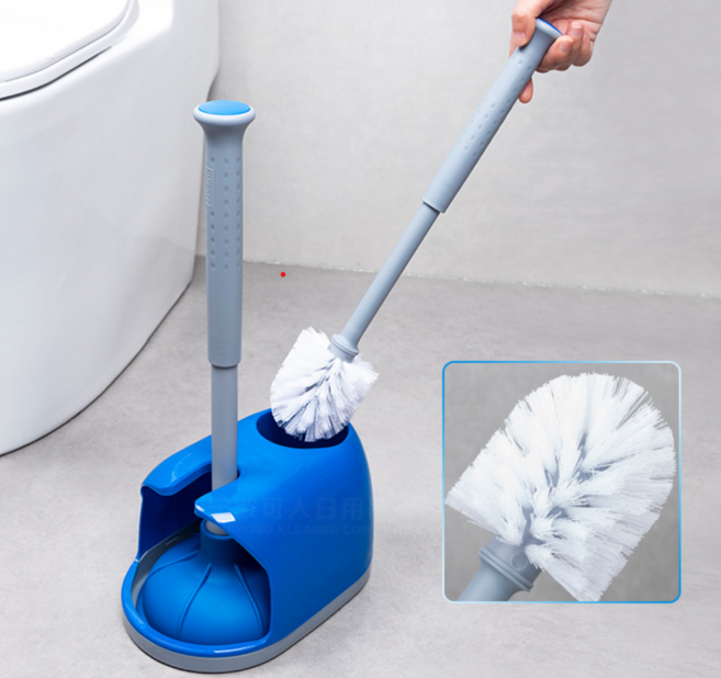 이지쓱싹 뚫어뻥 변기솔 세트, 블루, 1개