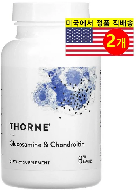 Thorne 쏜 글루코사민 500mg 콘드로이틴 250mg, 90정, 2개 - 쿠팡