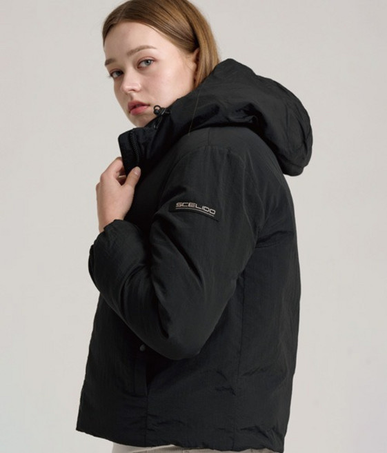 솔라 후드 패딩(블랙/베이지/그린/여성)
