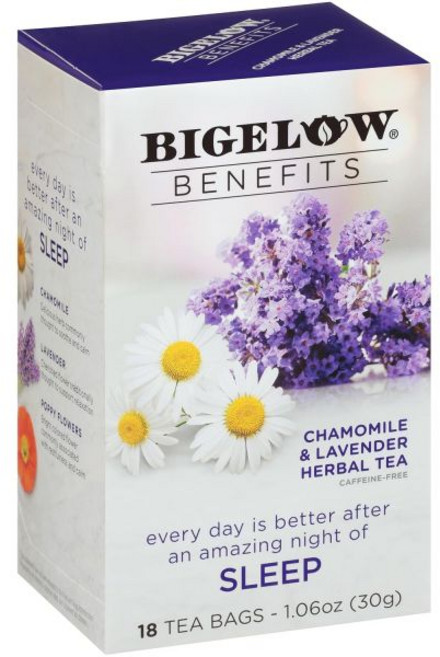 홍차 Bigelow Tea 빅엘로이 티 시나몬 블랙 베리 18개입 1박스, Chamomile Lavender_Bigelow 108, 30g, 6개