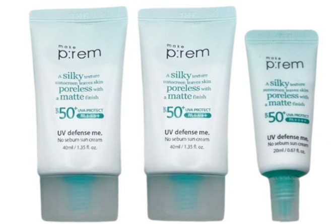메이크프렘 유브이 디펜스 미 노세범 선크림 40ml+40m+20ml