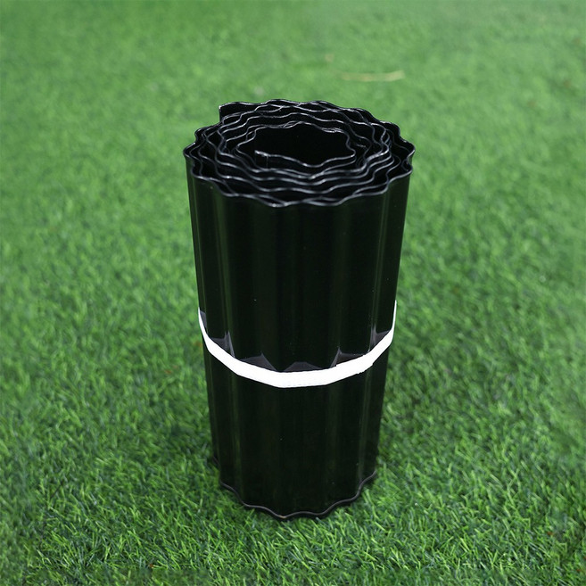 HK sell 에코파티션 튼튼 철재 잔디엣지 화단 경계 분리대(두께 0.3mm), 블랙