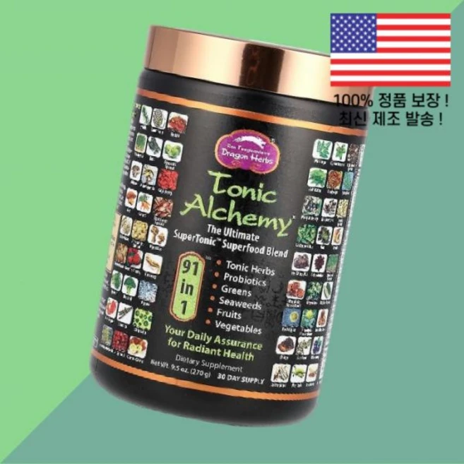 드래곤 허브 토닉 알케미 더 얼티밋 슈퍼토닉 슈퍼푸드 블렌드 9.5온스 270g Dragon Herbs Tonic Alchemy The Ultimate SuperTonic Su, 드래곤 허브 토닉 알케미 슈퍼토닉 슈퍼푸드 블렌드 9., 1 - 쿠팡