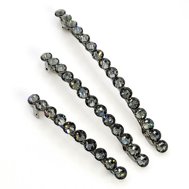 메이소라 국산 핸드메이드 스와로브스키 헤어핀 머리핀 옆머리핀 반묶음핀 반머리핀