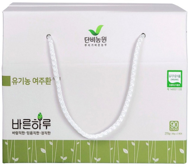 국내산 HACCP 유기농 바른하루여주환 [스틱형], 3g, 90개