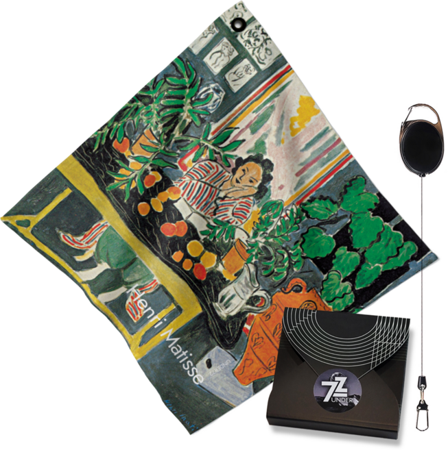 언더72 골프타올 릴와이어 클립형 세트 극세사 파크골프 겸용 선물용, 1세트, T10_마티스