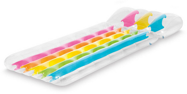 인텍스 레인보우 서핑보드 매트 튜브 물놀이 용품 58724, 1개