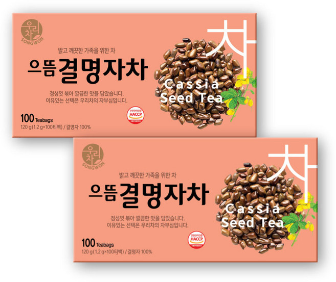 우리차 송원식품 으뜸결명자차, 1.2g, 100개입, 2개