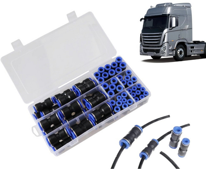 볼보 현대 스카니아 만 벤츠 트럭부품 에어호스 원터치 피팅 휘팅 종합세트 화물트럭 대형 버스 전 차종 호환, 999세트