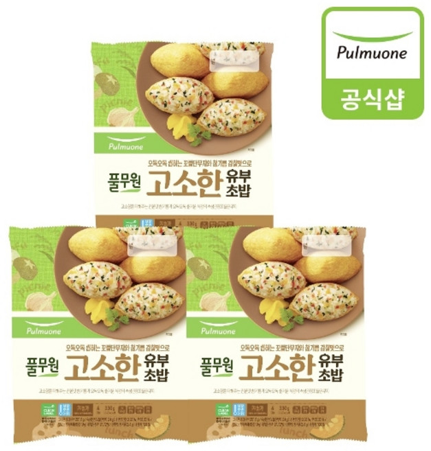 풀무원 [풀무원] 고소한유부초밥 330g 3개(12인), 3개