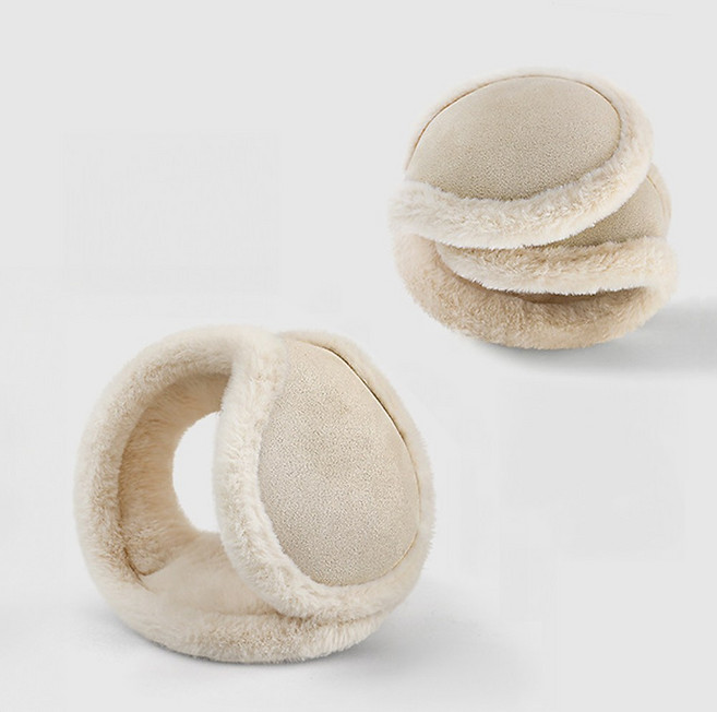 플리플립 부드러운 접이식 겨울 방한 귀마개 무스탕