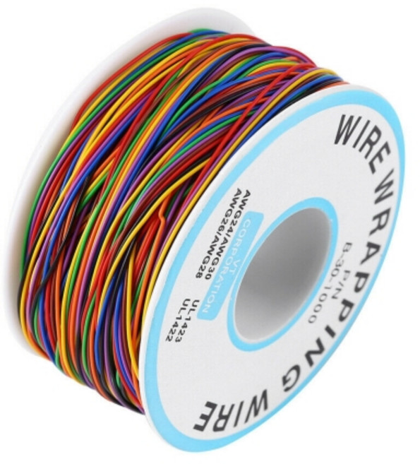 테프론 랩핑 래핑와이어 30AWG 선길이265M 8색, 1개