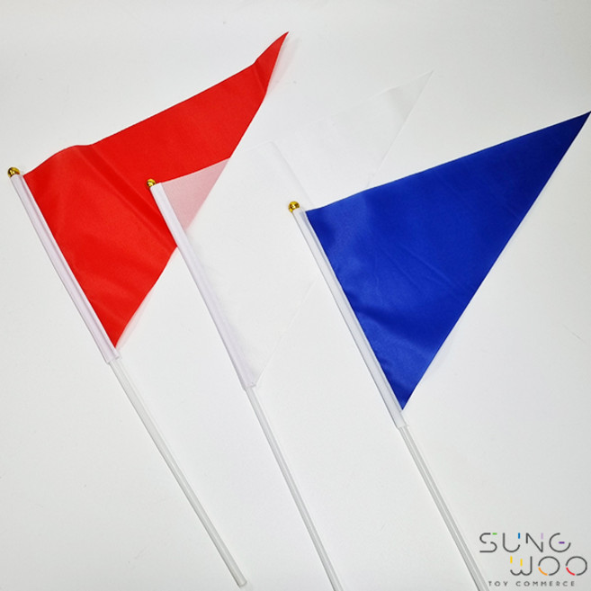 컬러 삼각깃발(M) 응원깃발 미니깃발, 옐로우(M), 1개