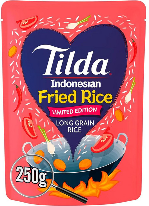 Tilda 틸다 마이크로웨이브 인도네시안 프라이드 라이스, 4개, 250g