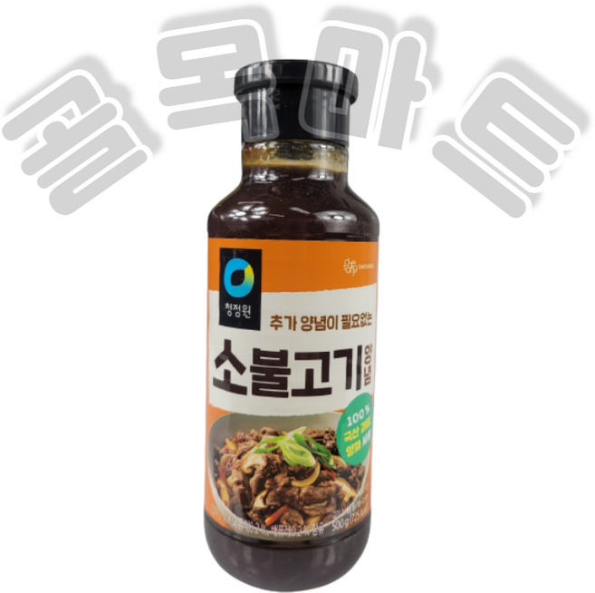 청정원 명가 소불고기 양념, 500g, 1개