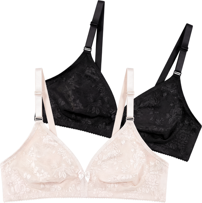 [두리] 시원한 노와이어 홑겹 브라 쿨 인견 빅사이즈 2매세트