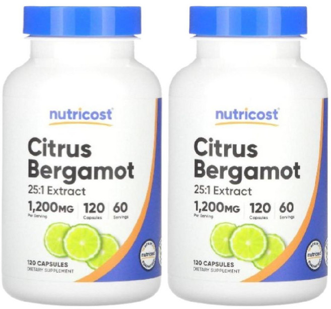 2개 뉴트리코스트 베르가못추출물 1200mg 120정 Bergamot 베르가모트 폴리페놀