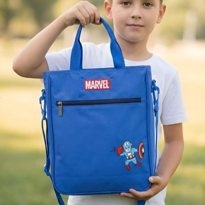 캡틴아메리카 남아 초등 보조가방 어린이 실내화 학원가방 서브백 신학기 가방