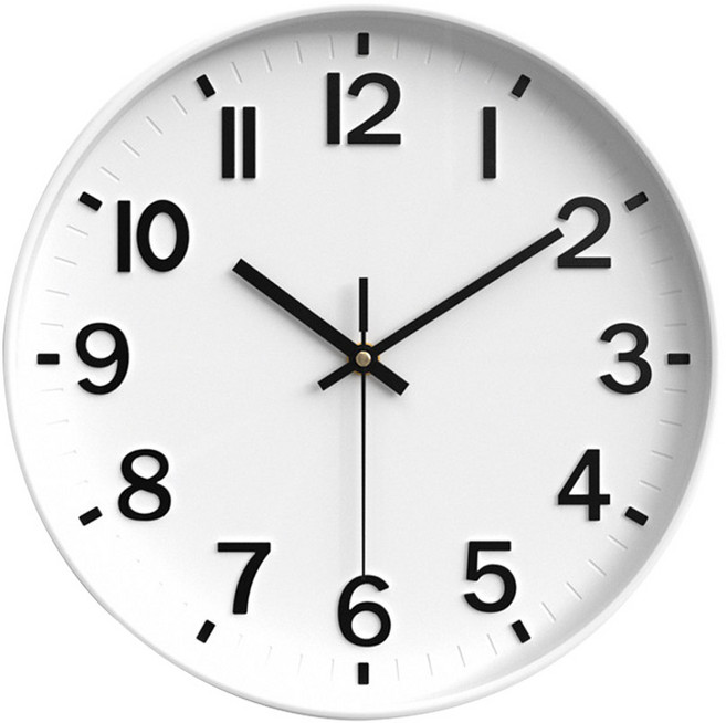 3S리빙 무소음 벽시계 30cm, 퀴에트 로쏘30 올화이트