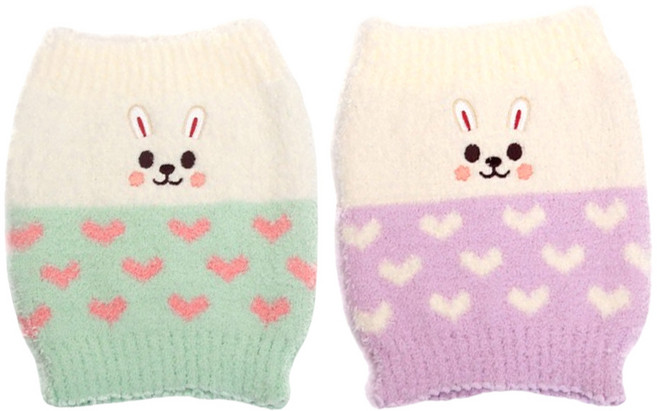 엘에이스 임부용 토깽이 캐릭터 배앓이 보호대 배워머 2p