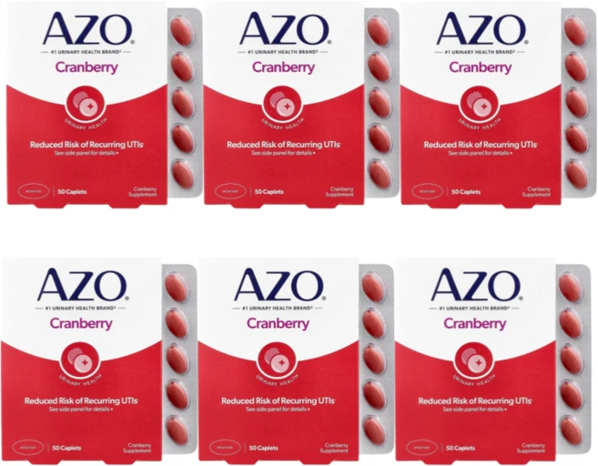 Azo 크랜베리 유리너리 트랙트 헬스 소프트젤, 50정, 6개 - 쿠팡