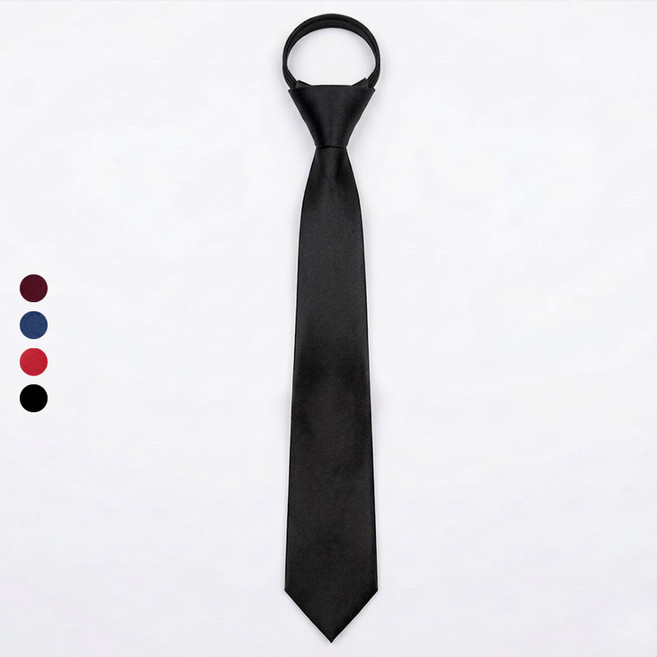 제이본부 6cm 슬림 무지 공단 자동넥타이 단체 행사