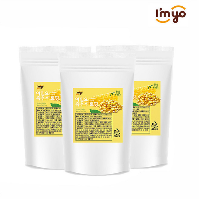 아임요 동결건조 옥수수 토핑, 80g, 3개