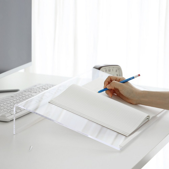 아크릴팩토리 아크릴 독서대 필기대 책거치대 책받침대 북스탠드, 투명