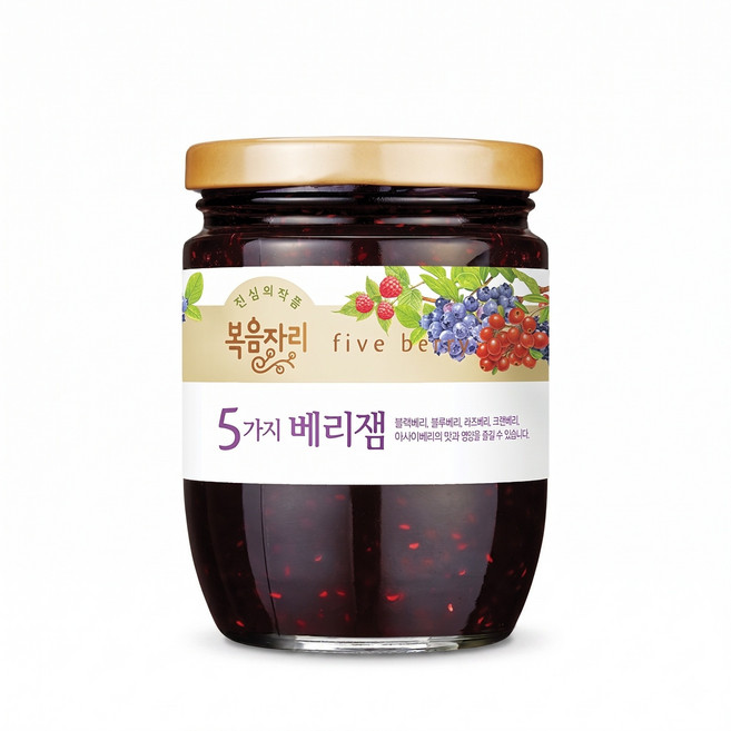 복음자리 5가지 베리잼, 350g, 1개