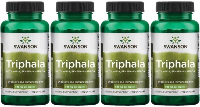 스완슨 트리팔라 500mg, 100정, 4팩 - 쿠팡