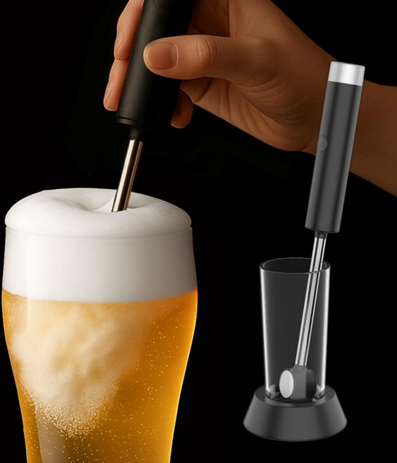 비어포머 맥주거품기 크림맥주 제조 홈브루 혼술 생일 캠핑 집들이 선물 기네스 산토리 호환, 1개