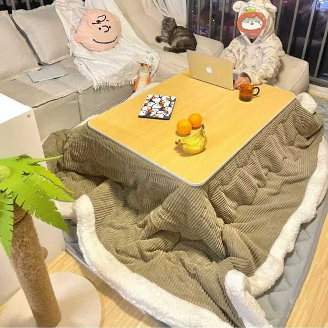 디라이프 코타츠테이블 난방테이블 히터 온열테이블, 1개, 1. 민트 70x100cm